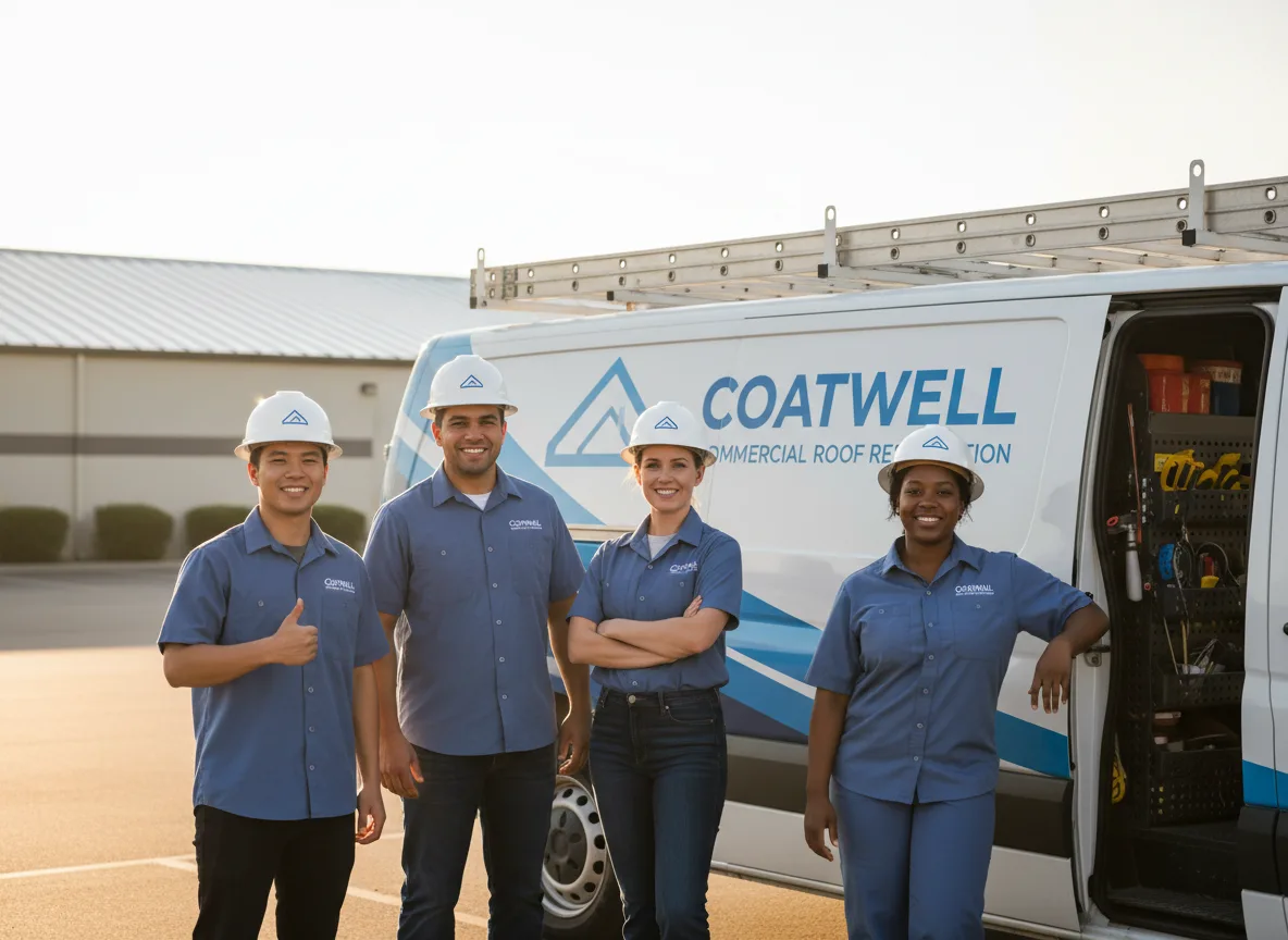 Commercial roof coating company in Elroy, WI